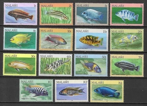 Malawi 1984 Fauna Wildlife Marinelife Fisch Fish conjunto completo a K4 MNH - Imagen 1 de 1