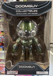 Doom Collectible - Doomguy Gaming Heads Figure articulated W/ Working Sound Rare - Picture 1 of 15