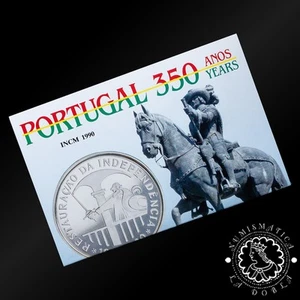 1990 - Cartera 100 ESCUDOS Plata BU - Restauracion Independencia - PORTUGAL - Picture 1 of 3