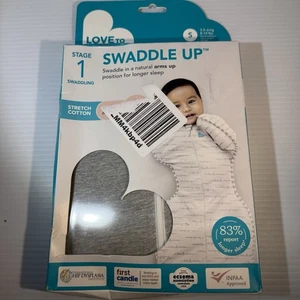 Love to Dream Swaddle UP selbstberuhigender Schlafsack grau klein 8-14 Pfund NEU - Bild 1 von 9
