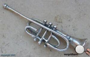 Anhänger Antik Antiker Silber Silberner Jugendstil Trompete pendant top