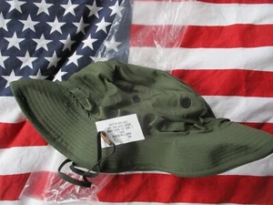 GENUINE US ARMY ISSUE 1984 VIETNAM WAR BOONIE JUNGLE HAT OG107 GREEN none ripsto - Picture 1 of 19