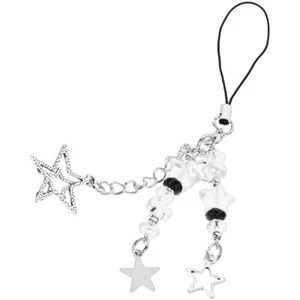 Porte-clés chaîne téléphone portable Pentagram sangle charme étudiant breloques mignonnes - Photo 1 sur 12