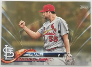 DOMINIC DOMINATOR LEONE #531/2018 Gold 2018 Topps Update US223 Cardinals Giants - Picture 1 of 2