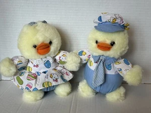 Vintage Fordlet International Easter Duck Couple Blue Outfits 1995 8 Inch Rare - Picture 1 of 14