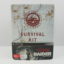 Tomb Raider Survival Kit Collectors Edition PS3 Game Includes Figurine. Mint.
