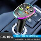Bluetooth 5.0 Wireless Handsfree Car FM Transmitter MP3 Player type-c Charger NE