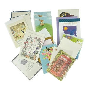 Greeting Card Lot No. 2 w/ 22 Animal Themed Dogs Birds Birthday Love - Picture 1 of 7