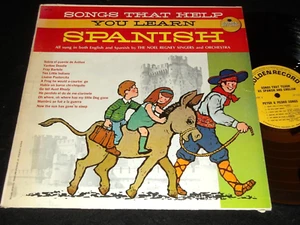 SONGS THAT HELP YOU LEARN SPANISH 1960s Kids LP Golden Records Original N REGNEY - Picture 1 of 1