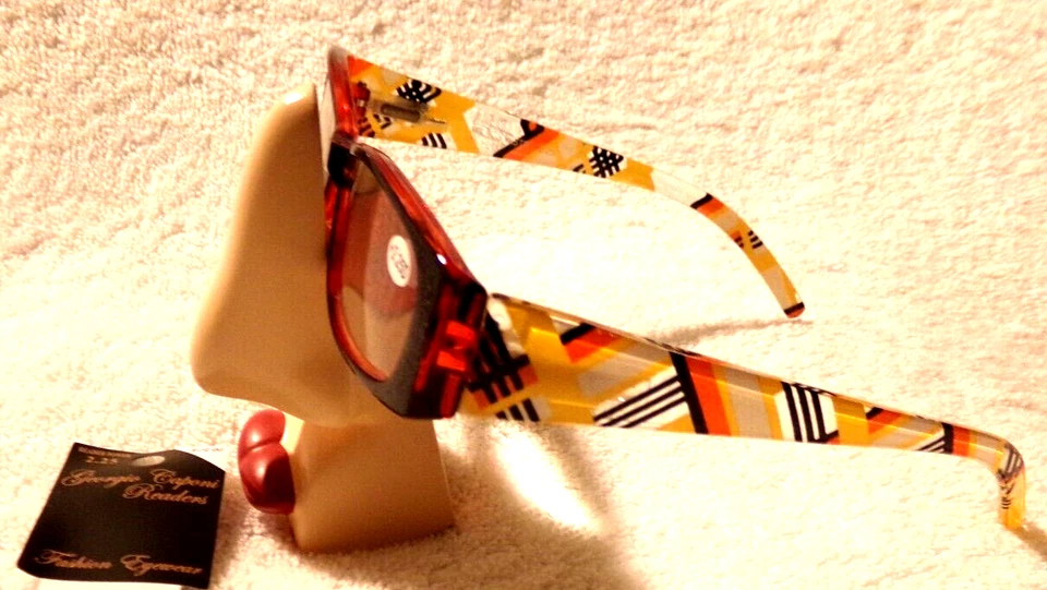 GEORGIO CAPONI Primavera Templos Moda MULTICOLOR Gafas Lectores +2,25 Fuerza Foto 1 de 3