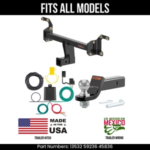 For 22-25 BMW iX Trailer Hitch 4 Pin Wiring 2" Ball Fits All Curt 2" Tow 13532 - Picture 1 of 24