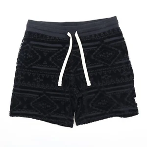 Chubbies 7" Loungewear Herrenshorts klein schwarz Velours Alien Kornkreise neu mit Etikett - Bild 1 von 7