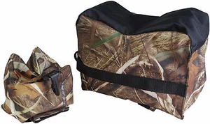Front & Rear Rifle Air Gun Bench Rest Bag Hunting Target Swamper Camo E1650 - Picture 1 of 4