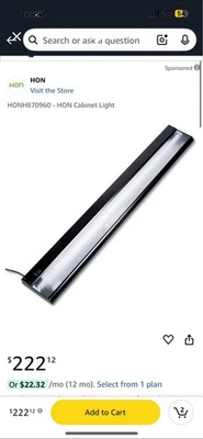 Luces de gabinete Hon 36 pulgadas negras Foto 1 de 4