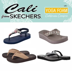 Sandalias para mujer Cali de Skechers chanclas espuma de yoga - nuevas con caja - Imagen 1 de 26
