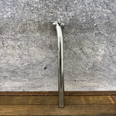 Tija de sillín de bicicleta BMX vintage 26,6 mm cromoly CRMO plateado retroceso acero BMX Foto 1 de 4