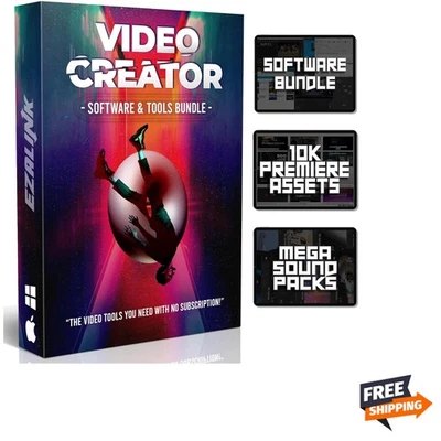Paquete de software de edición de video | Editor, descargador de YouTube, convertidor MP3 MP4, ... Foto 1 de 4