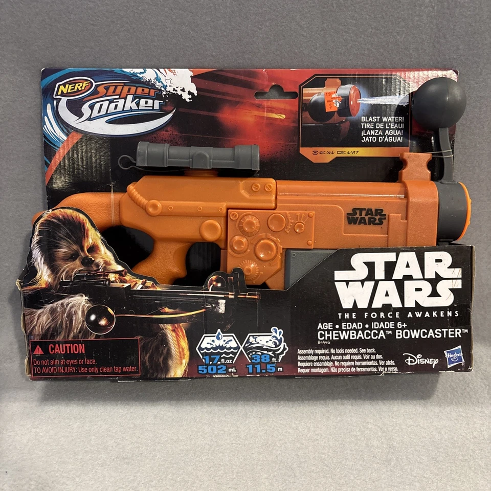 Star Wars Episode VII NERF Super Soaker Chewbacca Bowcaster 10 Inches