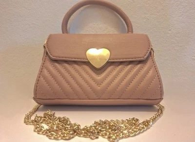 Bolso Coossbody Pequeño Acolchado de Cuero Vegano Blush de Emperia Foto 1 de 4