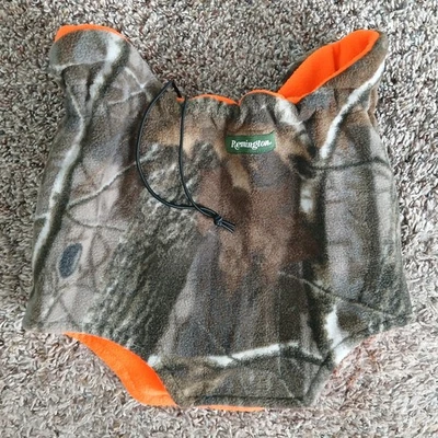 Nuevo sin etiquetas REMINGTON Camuflaje Cuello GAITER Calentador OSFA Vellón Reversible Naranja Palanca Foto 1 de 3