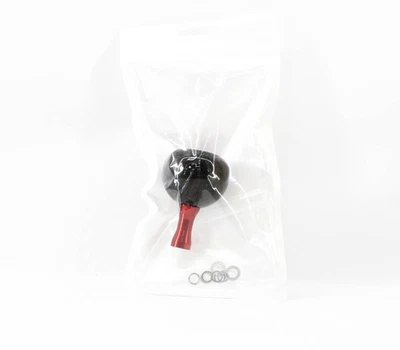 Rev Handle Knob Carbon Round 40mm Red Shimano A Daiwa S (4549) - Immagine 1 di 4