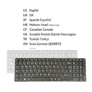 Keyboard for Toshiba C50-C C50T-C C55-C C55T-C C70-C L50-B L50-C L50D-B L50D-C - Picture 1 of 15