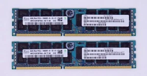 Lot 2 Hynix 8GB PC3L-10600R ECC Reg DDR3 1333MHz Server Memory HMT31GR7BFR4A-H9 - Picture 1 of 3