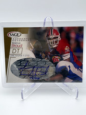 2001 SAGE AUTHENTIC AUTOGRAPH Gold A42 Marcus Stroud Rookie Card RC /200 Jaguars