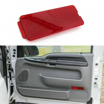 Cubierta reflectora interior roja para puerta delantera Ford F-250 Super Duty 1999-2007 Foto 1 de 4