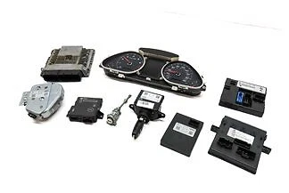 AUDI Q7 2011 (4L) 3,0 L CJWB Super Motor ECM BCM MÓDULO INMOVILIZADOR JUEGO DE LLAVES Foto 1 de 4