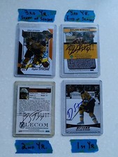 4 Different Autographed Dylan Strome Erie Otters OHL Cards, 2013 - 2016
