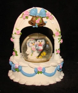 TOGETHER WE'RE GOING PLACES WEDDING Snow Globe Sonshine Promises Bluebird - Picture 1 of 6