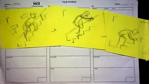 KÖNIG DES HÜGELS 2000 handgezeichnete Storyboard-Seite Sue Bielenberg Kunst Film Roman - Bild 1 von 3
