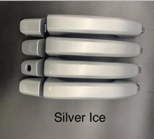 Door Handle Set For 2014-18 Silverado Sierra Crew Cab Silver Ice - Picture 1 of 12