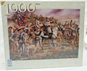 puzzle Gen. Robert E. Lee 1000 pieces 20" x 70"  by FX Schmid new damaged box - Picture 1 of 7