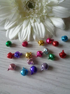 10 bunte glänzende Glöckchen ca.8mm - Bild 1 von 1