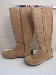 CLARKS Active Air Ladies Flat Brown (Camel) Suede Boots - UK 5.5 - Used - Picture 1 of 10