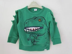 Gap  Boys Dinosaur Green Sweatshirt age 2 - Picture 1 of 3