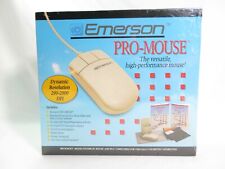 NEW Vintage Emerson Pro Mouse, 3-Button 9-Pin + 25-Pin Serial + PS/2 Adapter