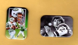 JOE NAMATH 2 MAGNETS OR , PINBACK 2"X3" W/ ROUNDED CORNER - Picture 1 of 5