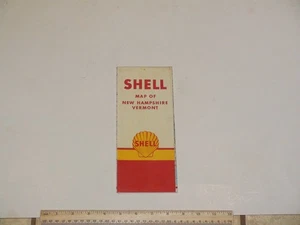 1958 Shell State Road Map of New Hampshire Vermont w/ Traffic Rules & more info - Picture 1 of 9