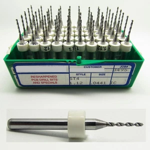 1,12 mm 0,044 Zoll VHM-Bohrer-Einsätze - 50 Stück - 1/8 Zoll Schaft Premium R/S - Bild 1 von 4