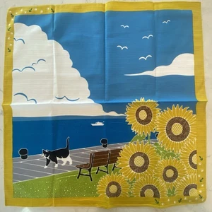 Lote de 11 paños de regalo reutilizables japoneses para gato de playa girasol Furoshiki - Imagen 1 de 11