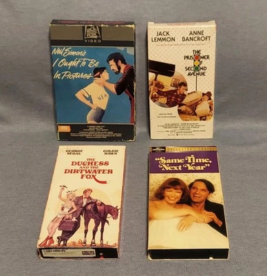 70's Romantic Comedy/Drama VHS Lot: Neil Simon, Matthau, Lemon, Segal, Alda Foto 1 de 4