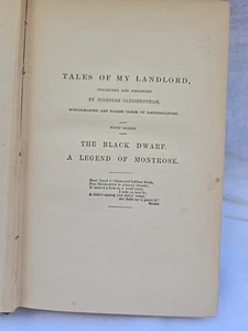 Waverly Romane: Der schwarze Zwerg. Eine Legende von Montroze, 1868 HC - Bild 1 von 10