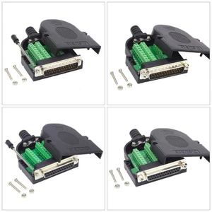 Adaptateur bloc de borne port série DB25 RS232 joint profil fin coque ignifuge - Photo 1/12