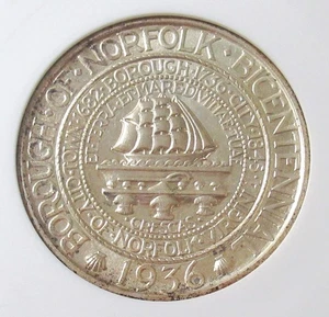 1936 50C Norfolk MS65 ANACS Old Holder Mintage 16,936 - Picture 1 of 4