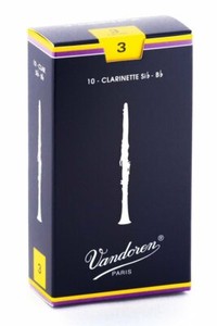 Vandoren CR103 Traditional Bb Clarinet Reeds (Strength 3) - Box of 10