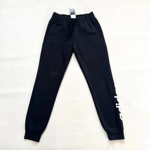 $50 NWT Women's ADIDAS Linear-Logo Cotton Fleece Joggers Sweatpants Pants Small - Picture 1 of 8