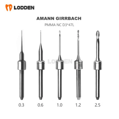 LODDEN Amann Girrbach Milling Bur For Cad Cam PMMA/WAX (Tungsten Steel/DLC coated) Cut